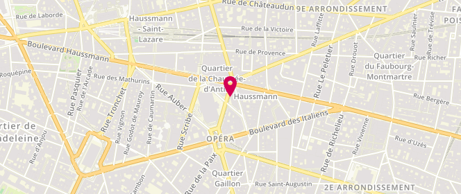 Plan de Etam Lingerie, 14 Rue Halévy, 75009 Paris