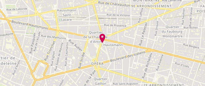 Plan de Undiz, 16 Rue Halévy, 75009 Paris