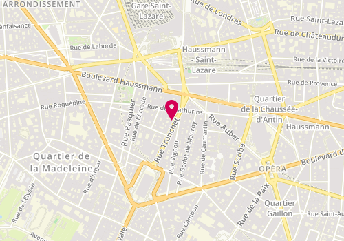 Plan de Sophie - Flore, 25 Rue Tronchet, 75008 Paris