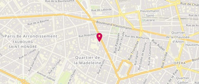 Plan de Maison PINTO, 29 Boulevard Malesherbes, 75008 Paris