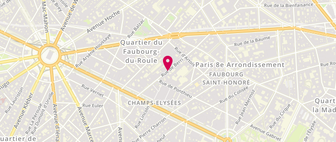 Plan de Arysta, 18 Rue Berri, 75008 Paris