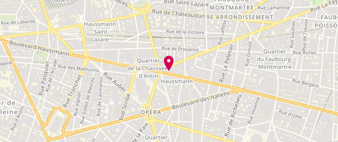Plan de Jeanne Rafal, 36 Boulevard Haussmann, 75009 Paris