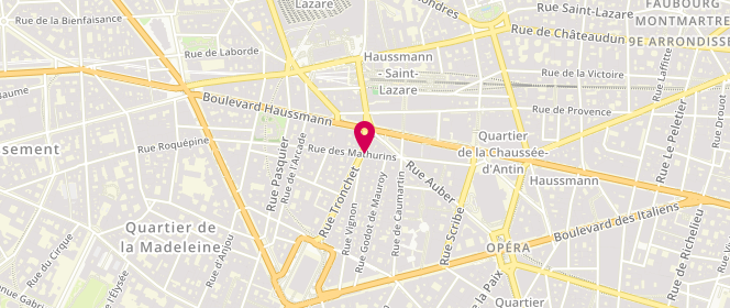Plan de Café Coton, 32 Rue Tronchet, 75009 Paris
