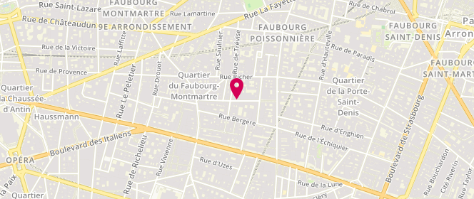 Plan de La Petite Francaise, 16 Rue Sainte-Cécile, 75009 Paris
