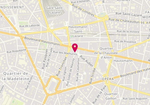 Plan de Sinequanone, 19 Rue Auber, 75009 Paris