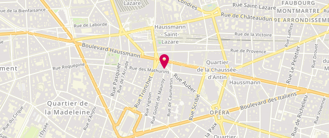 Plan de Cyrillus, 19 Rue Auber, 75009 Paris