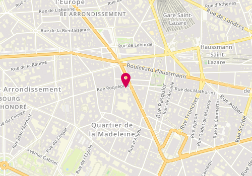 Plan de Yumi Mazao, 39 Boulevard Malesherbes, 75008 Paris