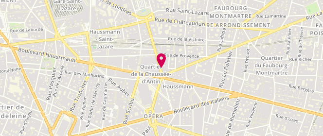 Plan de 1 2 3, 42 Rue Chaussée d'Antin, 75009 Paris