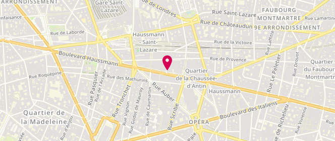 Plan de Zara France, Boulevard Haussmann 54, 75009 Paris