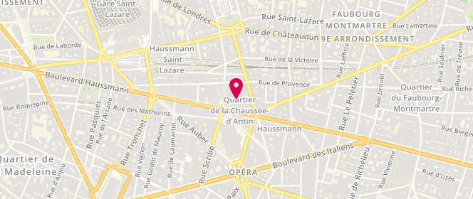 Plan de Caroll, 40 Boulevard Haussmann, 75009 Paris