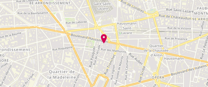 Plan de Damart Paris, Haussmann, 67 Boulevard Haussmann, 75008 Paris