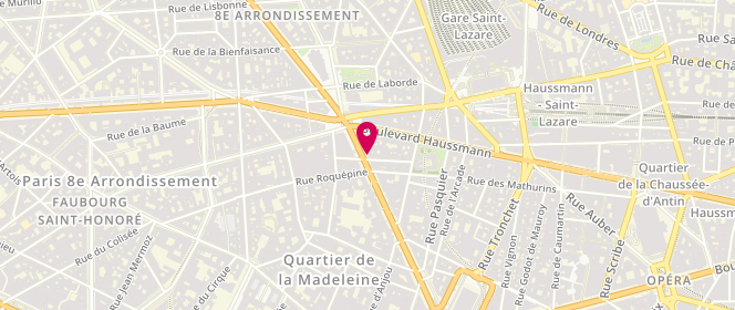Plan de B Garbo, 34 Boulevard Malesherbes, 75008 Paris