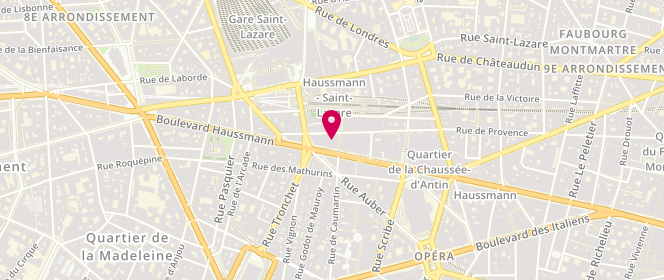 Plan de Salvatore Ferragamo, 64 Boulevard Haussmann Ground Floor, 75009 Paris