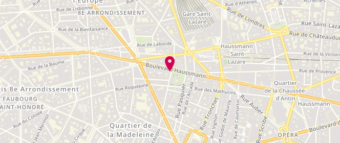 Plan de Eric Bompard, 75 Boulevard Haussmann, 75008 Paris