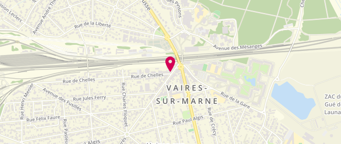 Plan de Chez Elles, 6 avenue Jean Jaurès, 77360 Vaires-sur-Marne
