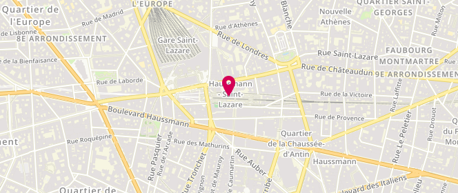 Plan de Jules Paris-Passage du Havre, 67/69 Rue de Caumartin, 75009 Paris
