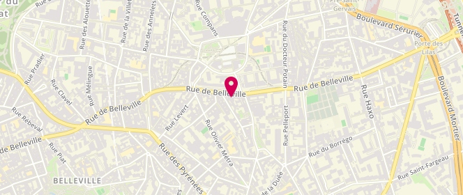 Plan de Casa des Marques, 200 Rue de Belleville, 75020 Paris
