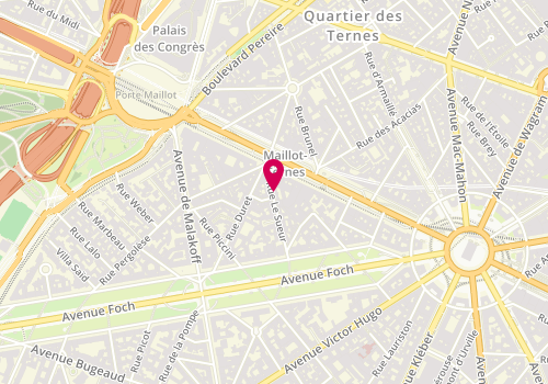 Plan de Orchidee Retouches, 22 Rue le Sueur, 75116 Paris