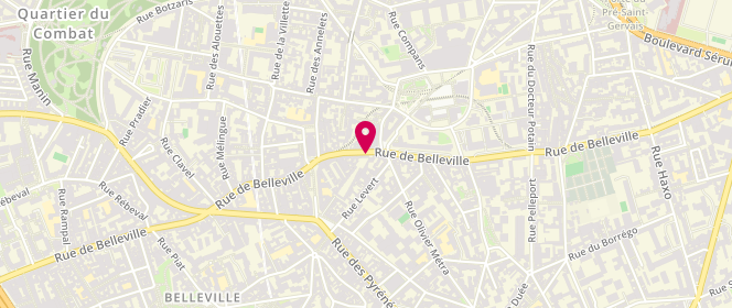 Plan de Lise France, 160 Rue de Belleville, 75020 Paris