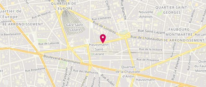 Plan de La Piscine, 97 Rue Saint-Lazare, 75009 Paris