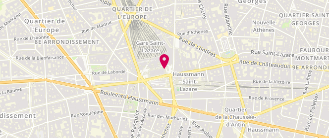 Plan de Undiz, Espace Commercial Saint Lazare, 75008 Paris