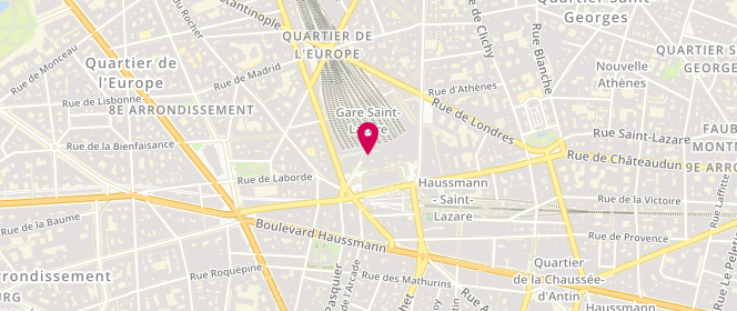 Plan de Devred, Coeur de Gare Saint Lazare
Cellule M18 Niveau Métro, 75008 Paris