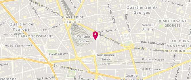Plan de Izac, 13 Rue d'Amsterdam, 75008 Paris