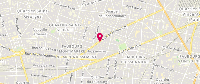 Plan de Kafe, 28 Rue de Maubeuge, 75009 Paris