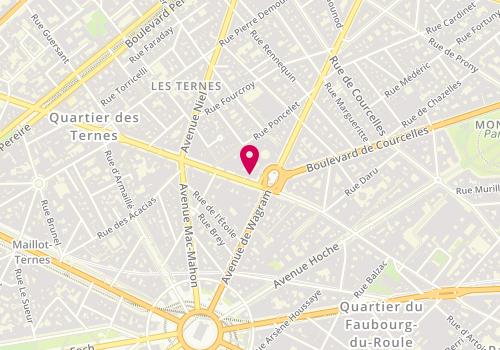 Plan de ILVA Ternes, 2 avenue des Ternes, 75017 Paris