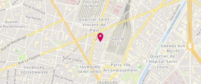 Plan de Mim, Gare de l'Est, 75010 Paris