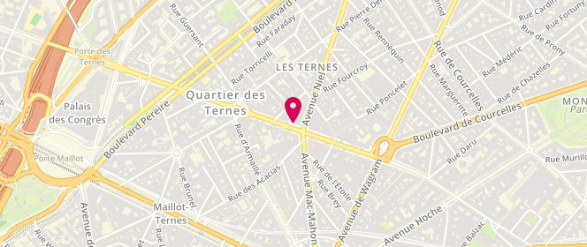 Plan de Sandro, 34 avenue des Ternes, 75017 Paris