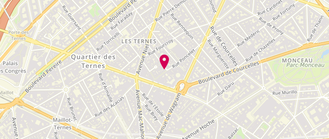 Plan de JS Scoop, 15 Rue Poncelet, 75017 Paris