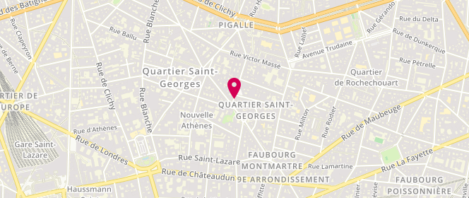 Plan de Poisplume, 4 Rue Henry Monnier, 75009 Paris
