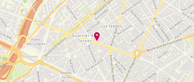 Plan de Princesse Tam Tam, 50 avenue des Ternes, 75017 Paris