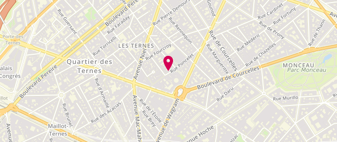 Plan de Sud Express, 19 Rue Poncelet, 75017 Paris