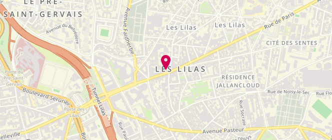 Plan de Jules Les Lilas, 105 Rue de Paris, 93260 Les Lilas