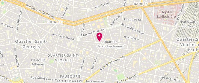 Plan de M'Apostrophe retouche & couture, 46 Rue Condorcet, 75009 Paris