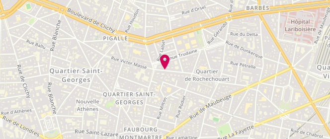 Plan de Kitsune France, 68 Rue Condorcet, 75009 Paris