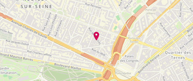 Plan de Boutique Simone Pérèle, 17 Rue de Chartres, 92200 Neuilly-sur-Seine