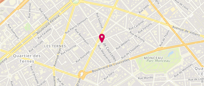 Plan de Sandro, 99 Rue de Courcelles, 75017 Paris