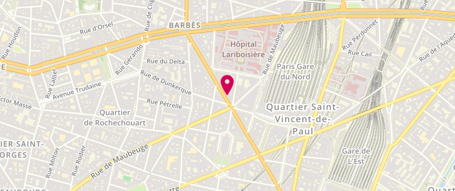 Plan de Sung Yean Pou, 136 Boulevard Magenta, 75010 Paris