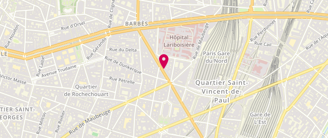 Plan de La boutique aux féminins, 142 Boulevard de Magenta, 75010 Paris