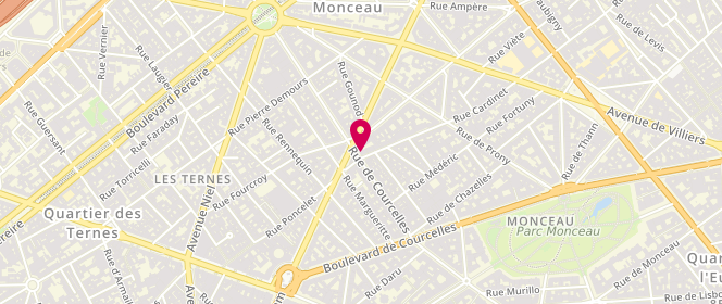 Plan de Bellerose, 132 Rue de Courcelles, 75017 Paris
