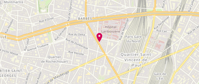 Plan de HABILLEMENT et CHAUSSURE, 148 Boulevard Magenta, 75010 Paris