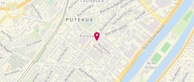 Plan de Foujita Cedy, 105 Rue Jean Jaurès, 92800 Puteaux