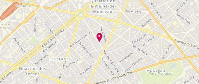 Plan de Claudie Pierlot, 142 Rue de Courcelles, 75017 Paris
