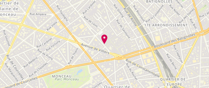 Plan de BOUARD Mercedes, 12 Rue Tocqueville, 75017 Paris