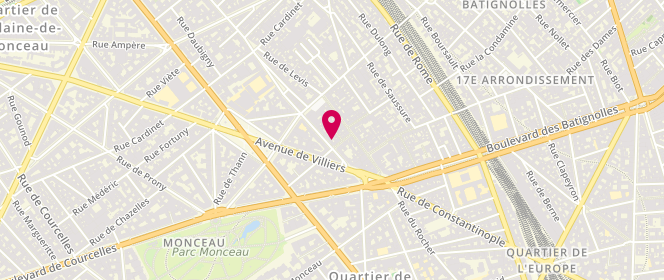 Plan de Blandin & Delloye, 12 Rue de Tocqueville, 75017 Paris