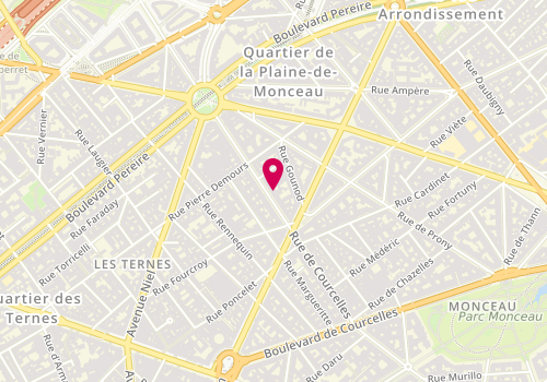 Plan de Lennox Sté, 144 Rue de Courcelles, 75017 Paris