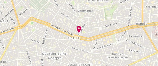 Plan de Vestiaire des Parisiennes, 5 Rue Houdon, 75018 Paris